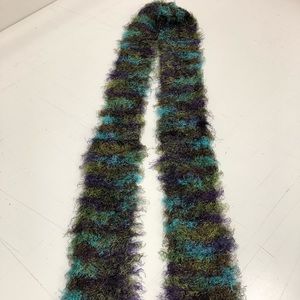 Multi color super soft hand knitted scarf